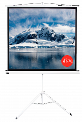 Экран для проектора S'OK SCPST-200x200 111'' 1:1 напольный, на треноге, матовый, белый