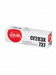 Картридж Sakura CF283X/737 для HP, Canon, черный, 2200 к.