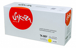 Картридж Sakura TK590Y (1T02KVANL0) для Kyocera Mita, желтый, 5000 к.