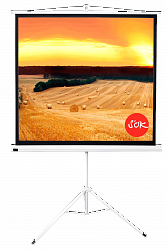 Экран для проектора S'OK SCPST-158x158 88'' 1:1 напольный, на треноге, матовый, белый
